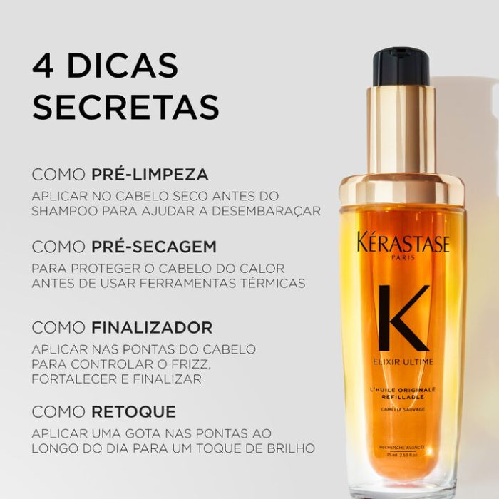 Óleo Kérastase Elixir Ultime L'Huile Originale - Refil 75ml - Image 13